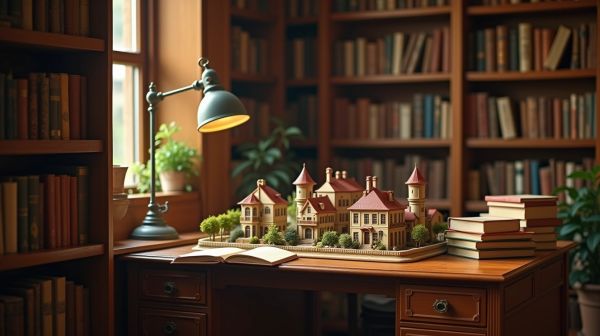 Un book nook : l'art de créer des mondes miniatures cachés