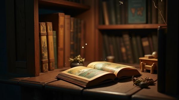 Un book nook : l'art de créer des mondes miniatures cachés